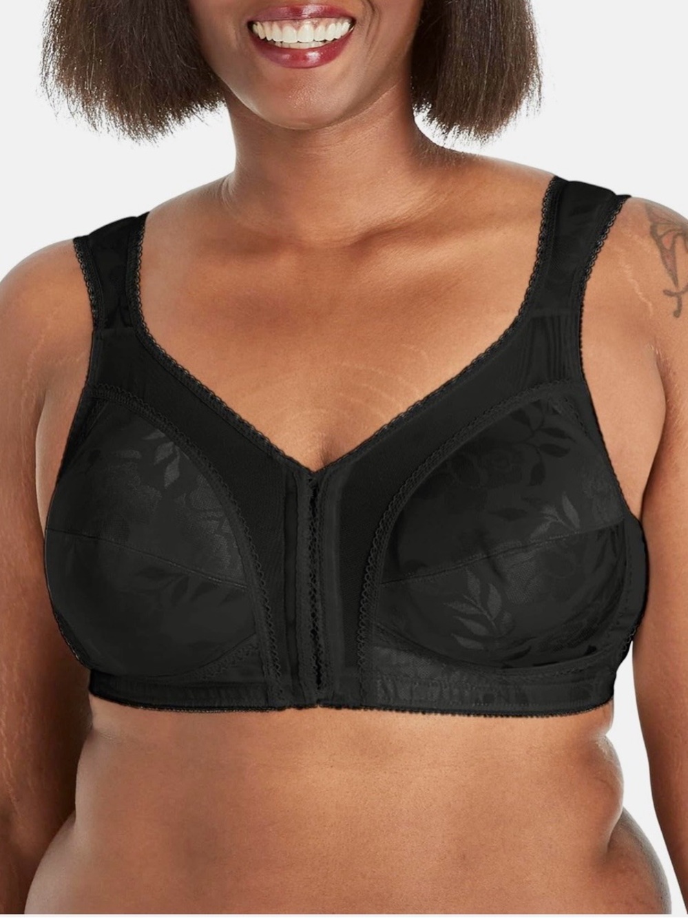 Playtex Women's 18 Hour Front-Close Wireless Bra, 4-Way TruSUPPORT Flex Back 42B